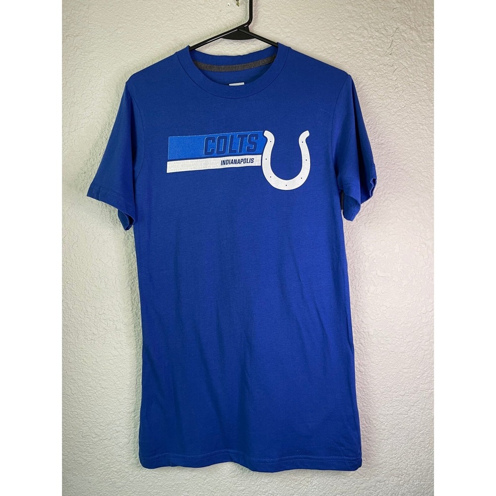 NWOT NFL Team Apparel Colts Indianapolis T-Shirt Graphic Tee Blue Small